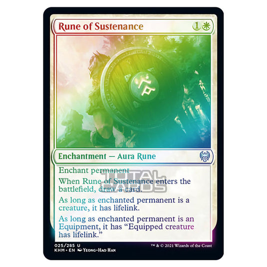 Magic The Gathering - Kaldheim - Rune of Sustenance - 25/285 (Foil)