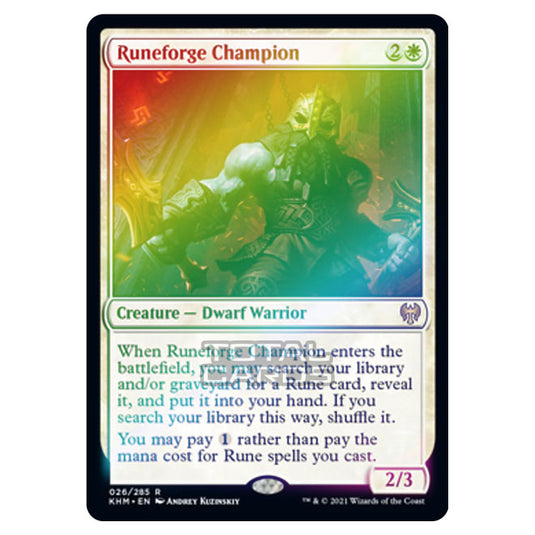 Magic The Gathering - Kaldheim - Runeforge Champion - 26/285 (Foil)