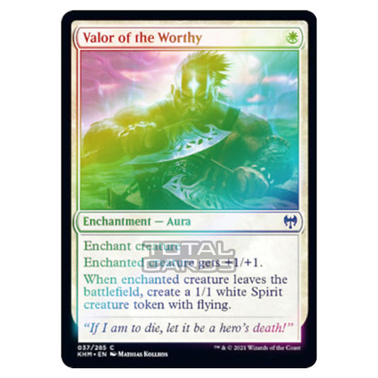 Magic The Gathering - Kaldheim - Valor of the Worthy - 37/285 (Foil)