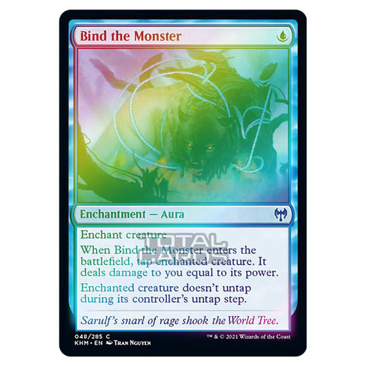 Magic The Gathering - Kaldheim - Bind the Monster - 48/285 (Foil)