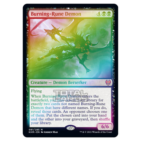 Magic The Gathering - Kaldheim - Burning-Rune Demon - 81/285 (Foil)