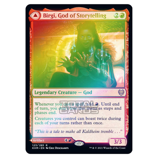 Magic The Gathering - Kaldheim - Birgi, God of Storytelling // Harnfel, Horn of Bounty - 123/285 (Foil)