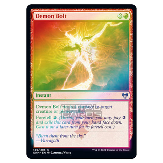 Magic The Gathering - Kaldheim - Demon Bolt - 129/285 (Foil)