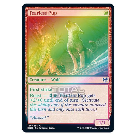 Magic The Gathering - Kaldheim - Fearless Pup - 136/285 (Foil)