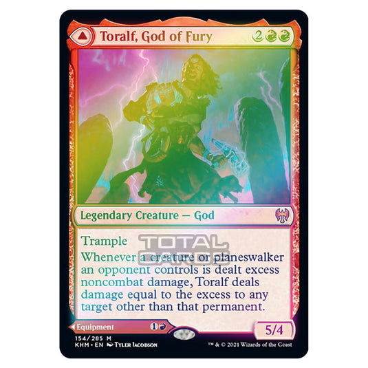 Magic The Gathering - Kaldheim - Toralf, God of Fury // Toralf's Hammer - 154/285 (Foil)