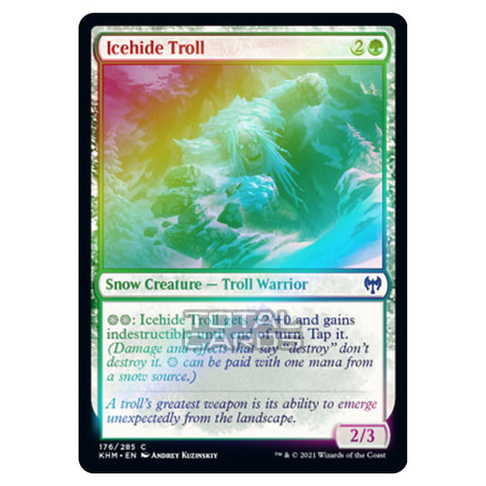 Magic The Gathering - Kaldheim - Icehide Troll - 176/285 (Foil)