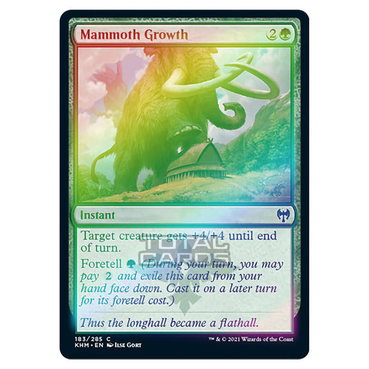 Magic The Gathering - Kaldheim - Mammoth Growth - 183/285 (Foil)