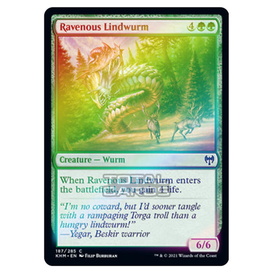 Magic The Gathering - Kaldheim - Ravenous Lindwurm - 187/285 (Foil)