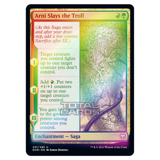 Magic The Gathering - Kaldheim - Arni Slays the Troll - 201/285 (Foil)