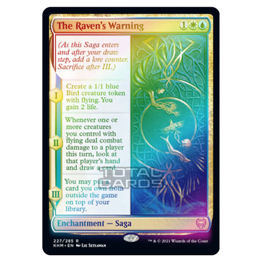 Magic The Gathering - Kaldheim - The Raven's Warning - 227/285 (Foil)