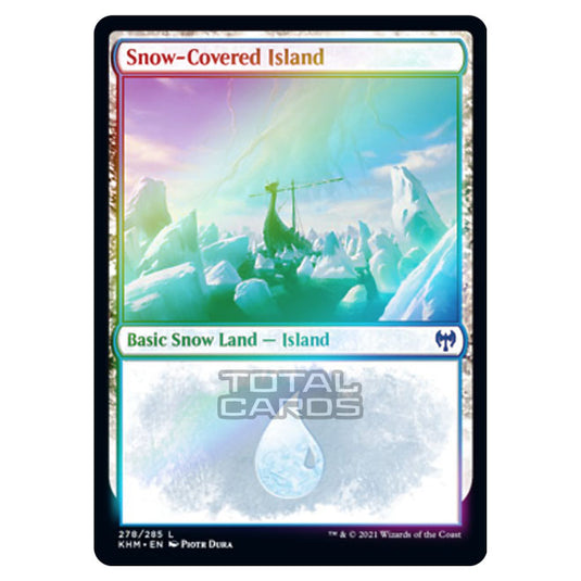 Magic The Gathering - Kaldheim - Snow-Covered Island - 278/285 (Foil)