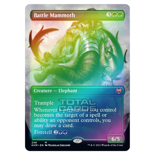 Magic The Gathering - Kaldheim - Battle Mammoth - 298/285 (Foil)