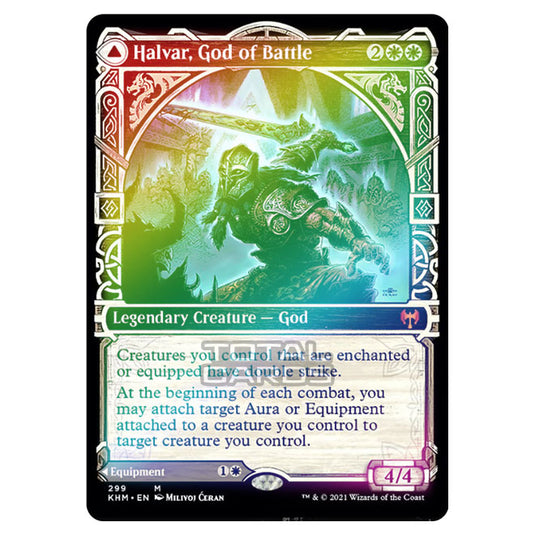 Magic The Gathering - Kaldheim - Halvar, God of Battle // Sword of the Realms - 299/285 (Foil)