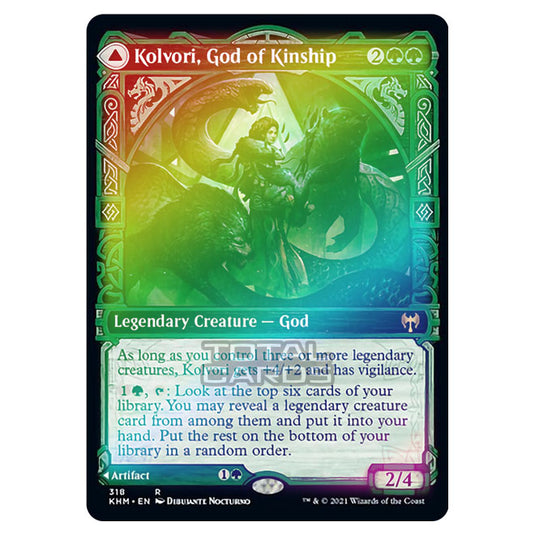 Magic The Gathering - Kaldheim - Kolvori, God of Kinship // The Ringhart Crest - 318/285 (Foil)