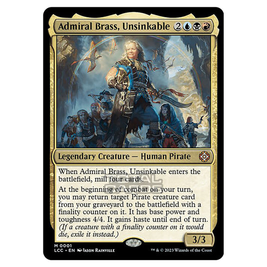 Magic The Gathering - The Lost Caverns of Ixalan - Commander - Admiral Brass, Unsinkable - 0001