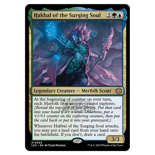 Magic The Gathering - The Lost Caverns of Ixalan - Commander - Hakbal of the Surging Soul - 0003