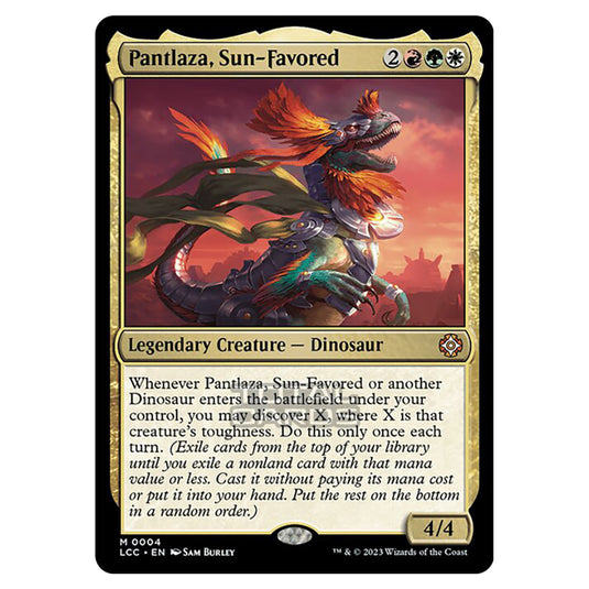 Magic The Gathering - The Lost Caverns of Ixalan - Commander - Pantlaza, Sun-Favored - 0004