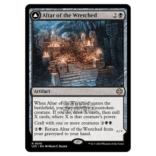 Magic The Gathering - The Lost Caverns of Ixalan - Commander - Altar of the Wretched // Wretched Bonemass - 0010