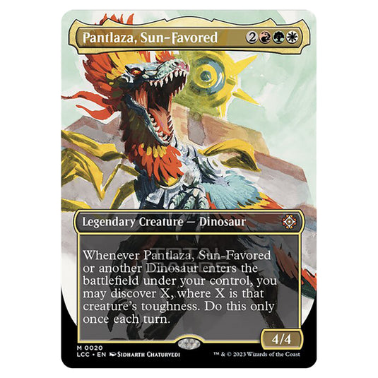 Magic The Gathering - The Lost Caverns of Ixalan - Commander - Pantlaza, Sun-Favored (Showcase Card) - 0020