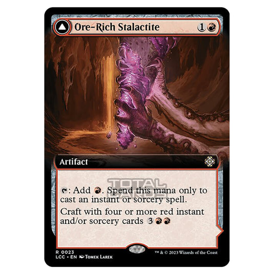 Magic The Gathering - The Lost Caverns of Ixalan - Commander - Ore-Rich Stalactite // Cosmium Catalyst (Extended Art Card) - 0023