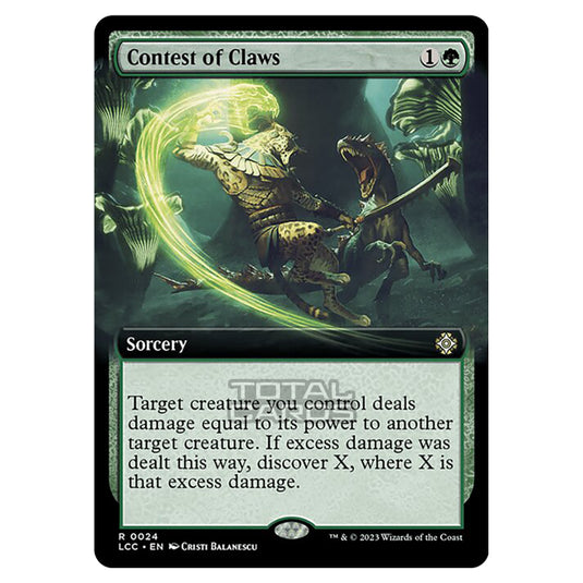 Magic The Gathering - The Lost Caverns of Ixalan - Commander - Contest of Claws (Extended Art Card) - 0024