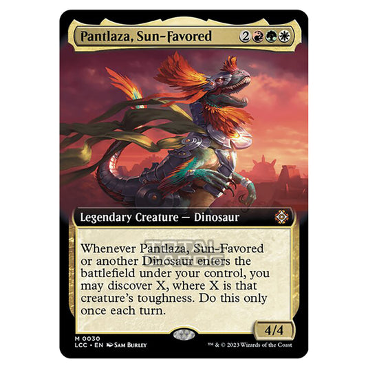 Magic The Gathering - The Lost Caverns of Ixalan - Commander - Pantlaza, Sun-Favored (Extended Art Card) - 0030