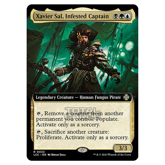 Magic The Gathering - The Lost Caverns of Ixalan - Commander - Xavier Sal, Infested Captain (Extended Art Card) - 0033