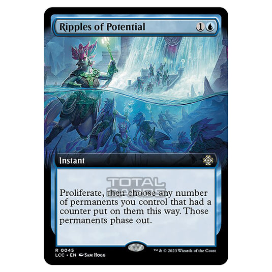 Magic The Gathering - The Lost Caverns of Ixalan - Commander - Ripples of Potential (Extended Art Card) - 0045