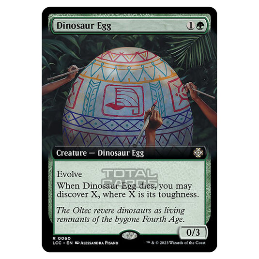 Magic The Gathering - The Lost Caverns of Ixalan - Commander - Dinosaur Egg (Extended Art Card) - 0060