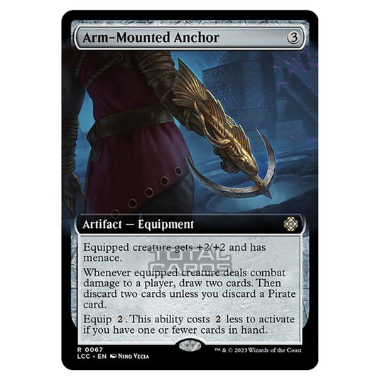 Magic The Gathering - The Lost Caverns of Ixalan - Commander - Arm-Mounted Anchor (Extended Art Card) - 0067