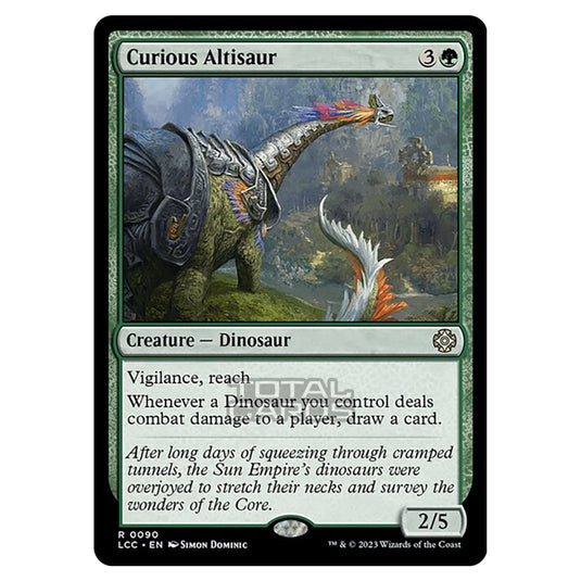 Magic The Gathering - The Lost Caverns of Ixalan - Commander - Curious Altisaur - 0090