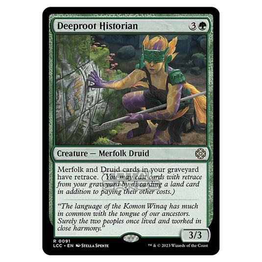 Magic The Gathering - The Lost Caverns of Ixalan - Commander - Deeproot Historian - 0091