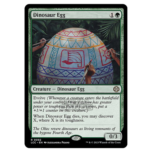 Magic The Gathering - The Lost Caverns of Ixalan - Commander - Dinosaur Egg - 0092