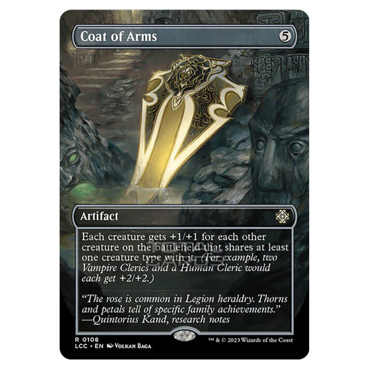 Magic The Gathering - The Lost Caverns of Ixalan - Commander - Coat of Arms (Borderless Box Topper Card) - 0108