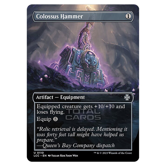 Magic The Gathering - The Lost Caverns of Ixalan - Commander - Colossus Hammer (Borderless Box Topper Card) - 0110