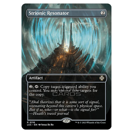 Magic The Gathering - The Lost Caverns of Ixalan - Commander - Strionic Resonator (Borderless Box Topper Card) - 0116