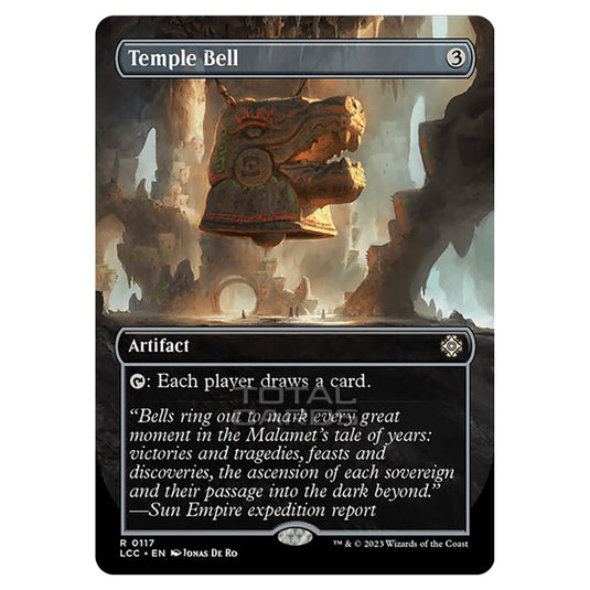 Magic The Gathering - The Lost Caverns of Ixalan - Commander - Temple Bell (Borderless Box Topper Card) - 0117