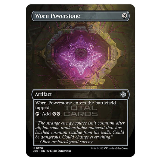 Magic The Gathering - The Lost Caverns of Ixalan - Commander - Worn Powerstone (Borderless Box Topper Card) - 0120