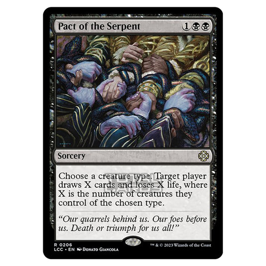 Magic The Gathering - The Lost Caverns of Ixalan - Commander - Pact of the Serpent - 0206