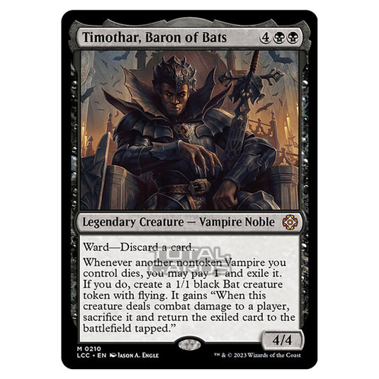 Magic The Gathering - The Lost Caverns of Ixalan - Commander - Timothar, Baron of Bats - 0210