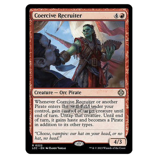 Magic The Gathering - The Lost Caverns of Ixalan - Commander - Coercive Recruiter - 0222