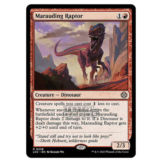 Magic The Gathering - The Lost Caverns of Ixalan - Commander - Marauding Raptor - 0228