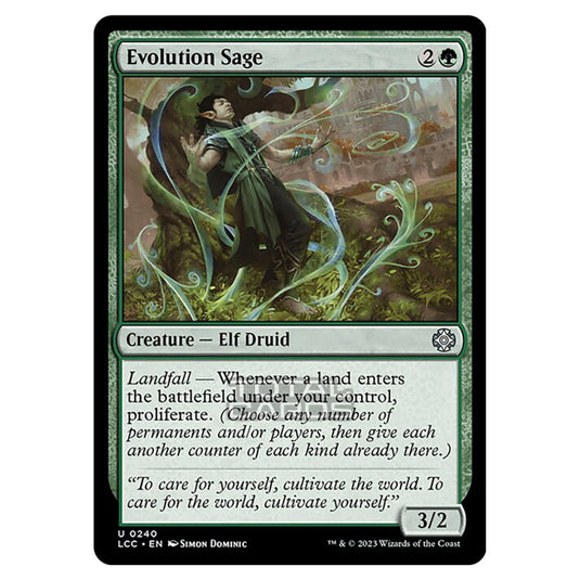 Magic The Gathering - The Lost Caverns of Ixalan - Commander - Evolution Sage - 0240