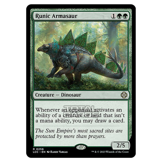 Magic The Gathering - The Lost Caverns of Ixalan - Commander - Runic Armasaur - 0256