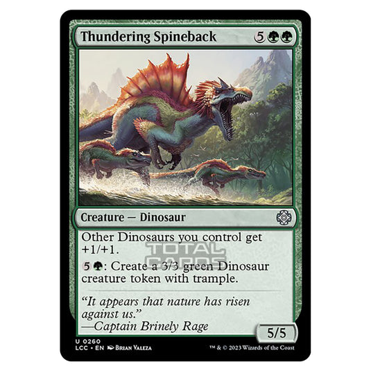 Magic The Gathering - The Lost Caverns of Ixalan - Commander - Thundering Spineback - 0260
