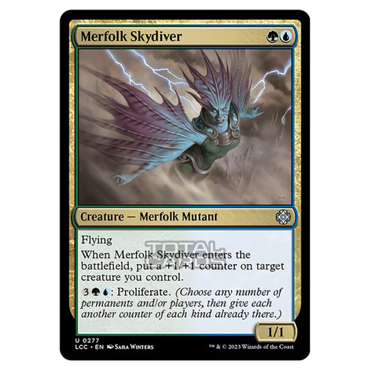 Magic The Gathering - The Lost Caverns of Ixalan - Commander - Merfolk Skydiver - 0277