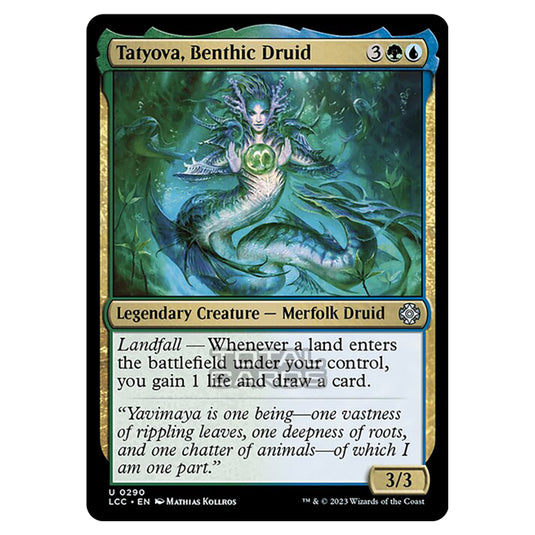 Magic The Gathering - The Lost Caverns of Ixalan - Commander - Tatyova, Benthic Druid - 0290