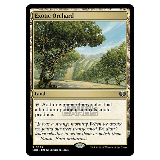 Magic The Gathering - The Lost Caverns of Ixalan - Commander - Exotic Orchard - 0329