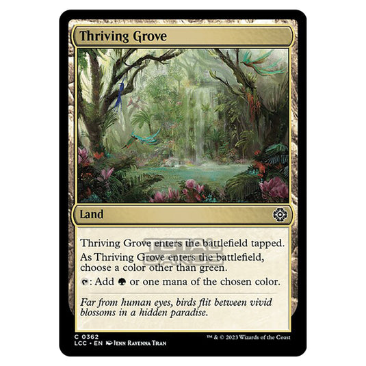 Magic The Gathering - The Lost Caverns of Ixalan - Commander - Thriving Grove - 0362