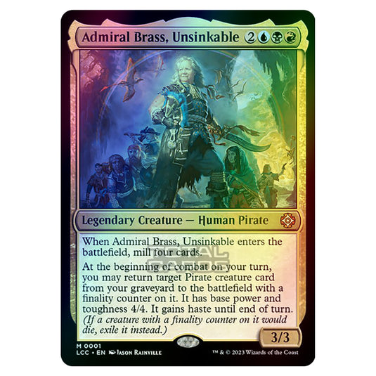 Magic The Gathering - The Lost Caverns of Ixalan - Commander - Admiral Brass, Unsinkable - 0001 (Foil)